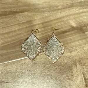 Large Silver Teardrop Earrings